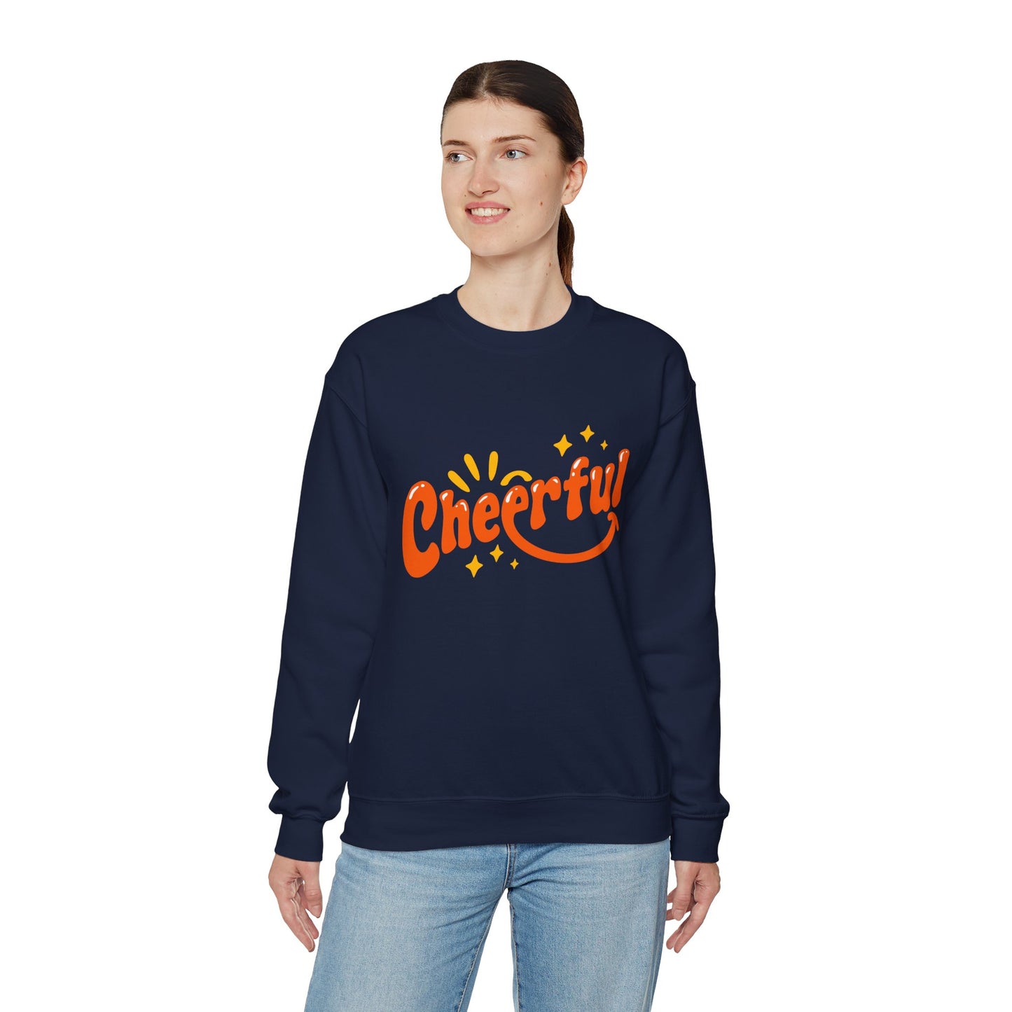 Cheerful Unisex Heavy Blend™ Crewneck Sweatshirt