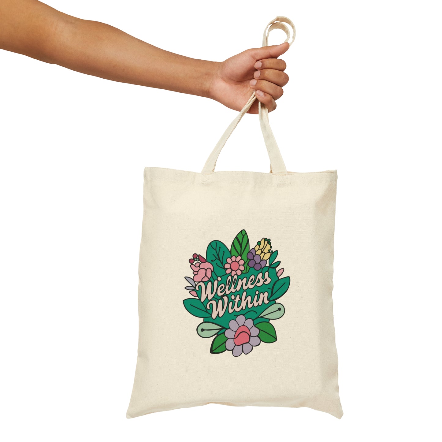 Wellness Within Cotton Canvas Tote Bag
